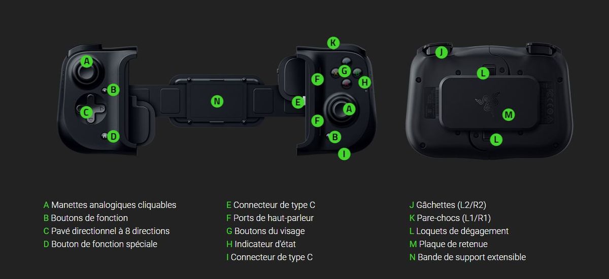 Razer Kishi - Manette de jeu pour iPhone