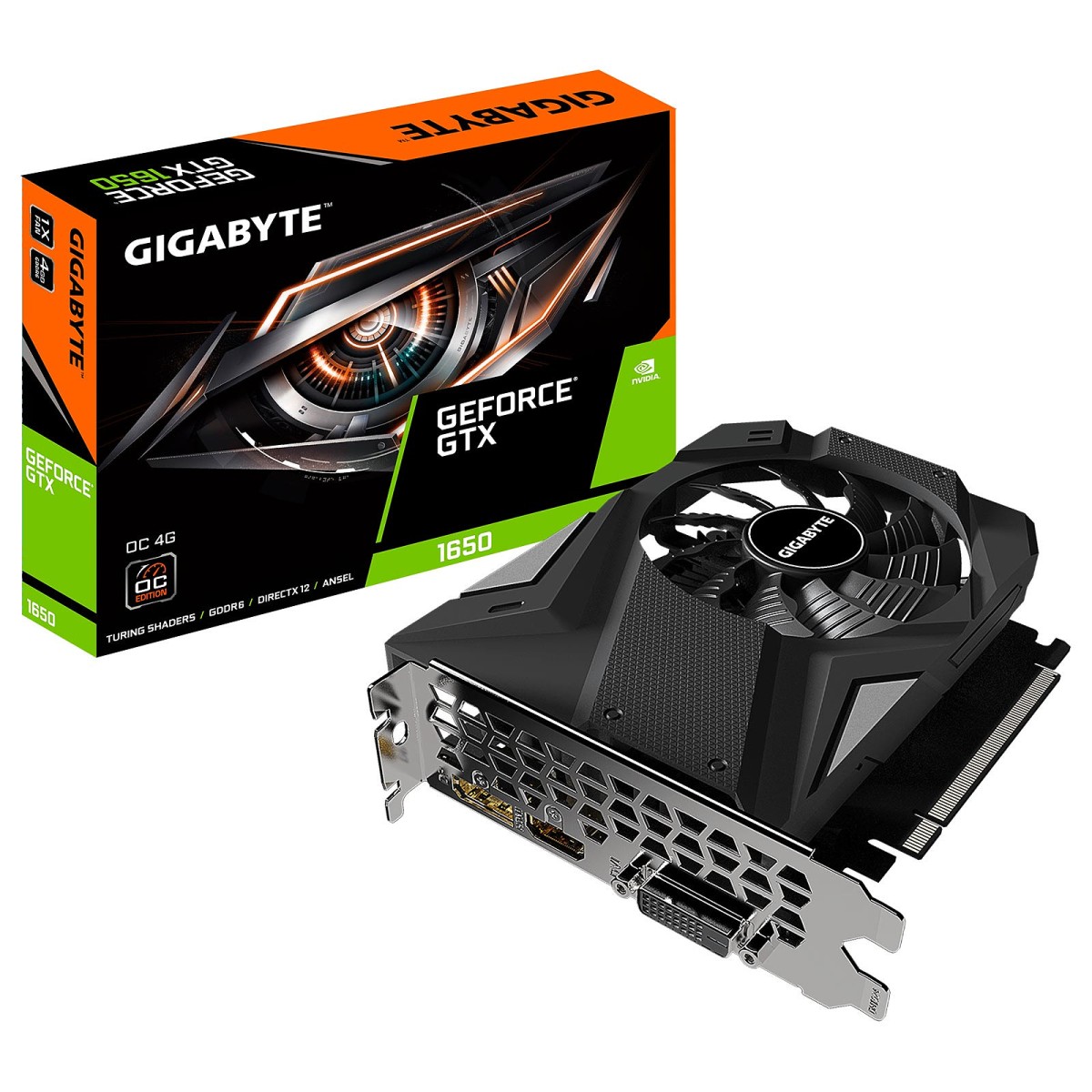 carte graphique Gigabyte GeForce GTX 1650 D6 OC 4G rev. 1.0