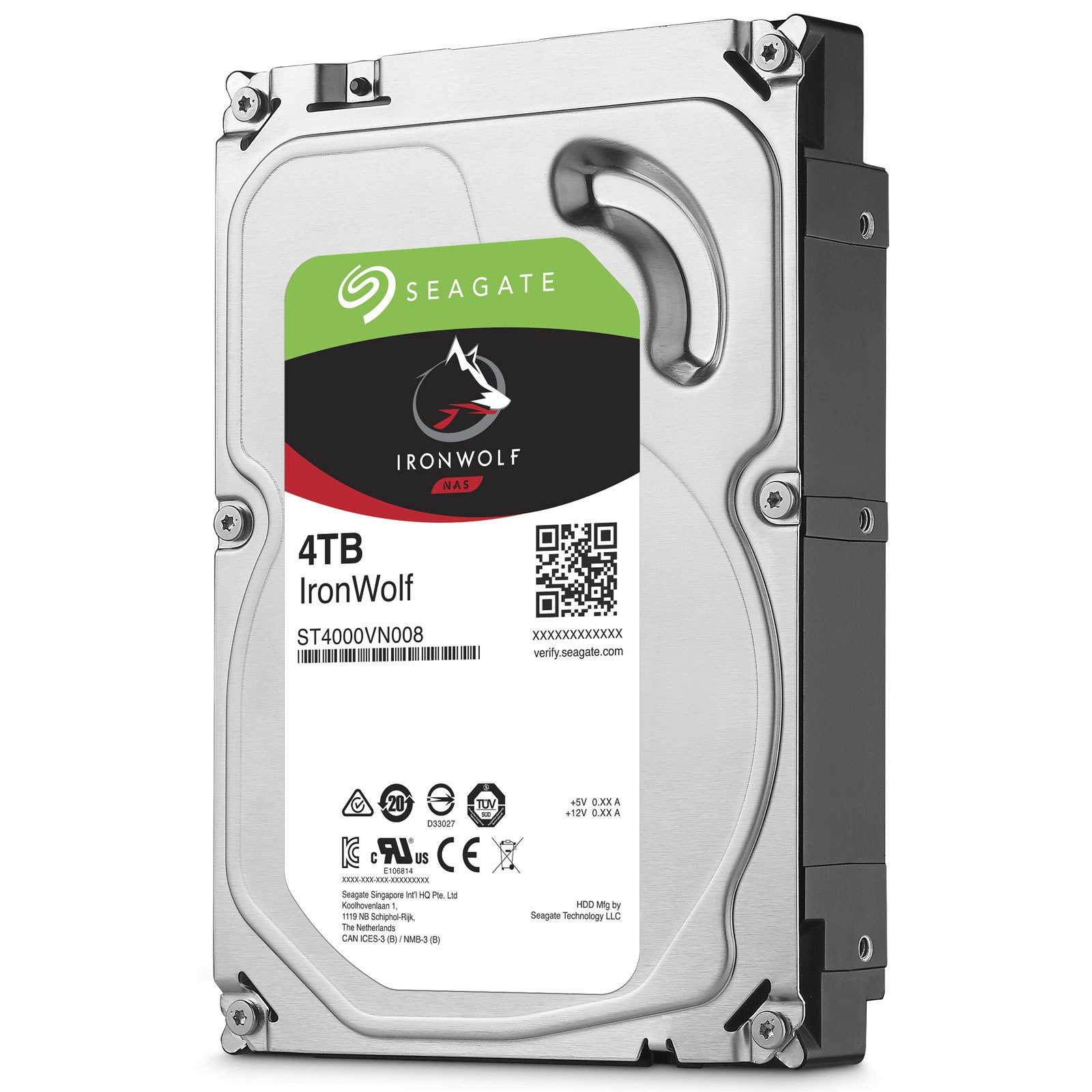 IronWolf 4 To 3.5'' SATA III (6 Gb/s) Cache 64 Mo