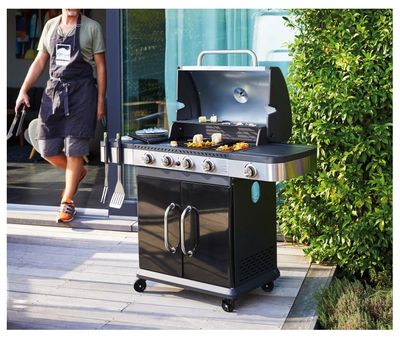 Cook'in Garden Barbecue au Gaz 4 bruleurs + 

Desserte CURRY 4 bruleurs inox