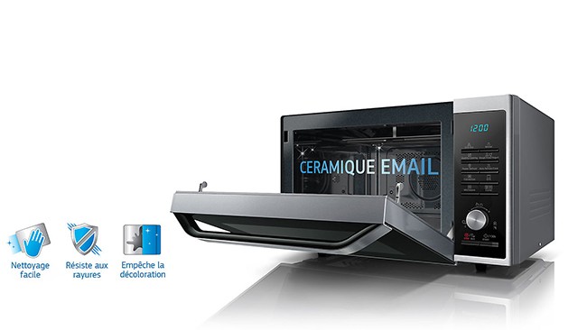 Nettoyage facile grâce à la cavité céramique émail