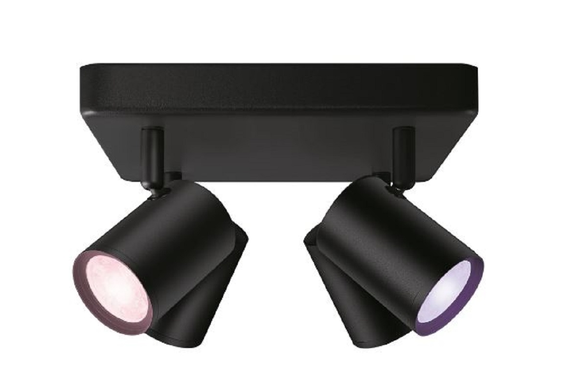 Luminaire Connecté B 22-65K - RGB SQ - Noir