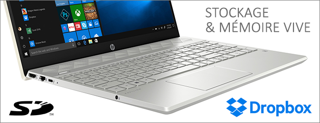 HP Pavilion 15 - Stockage