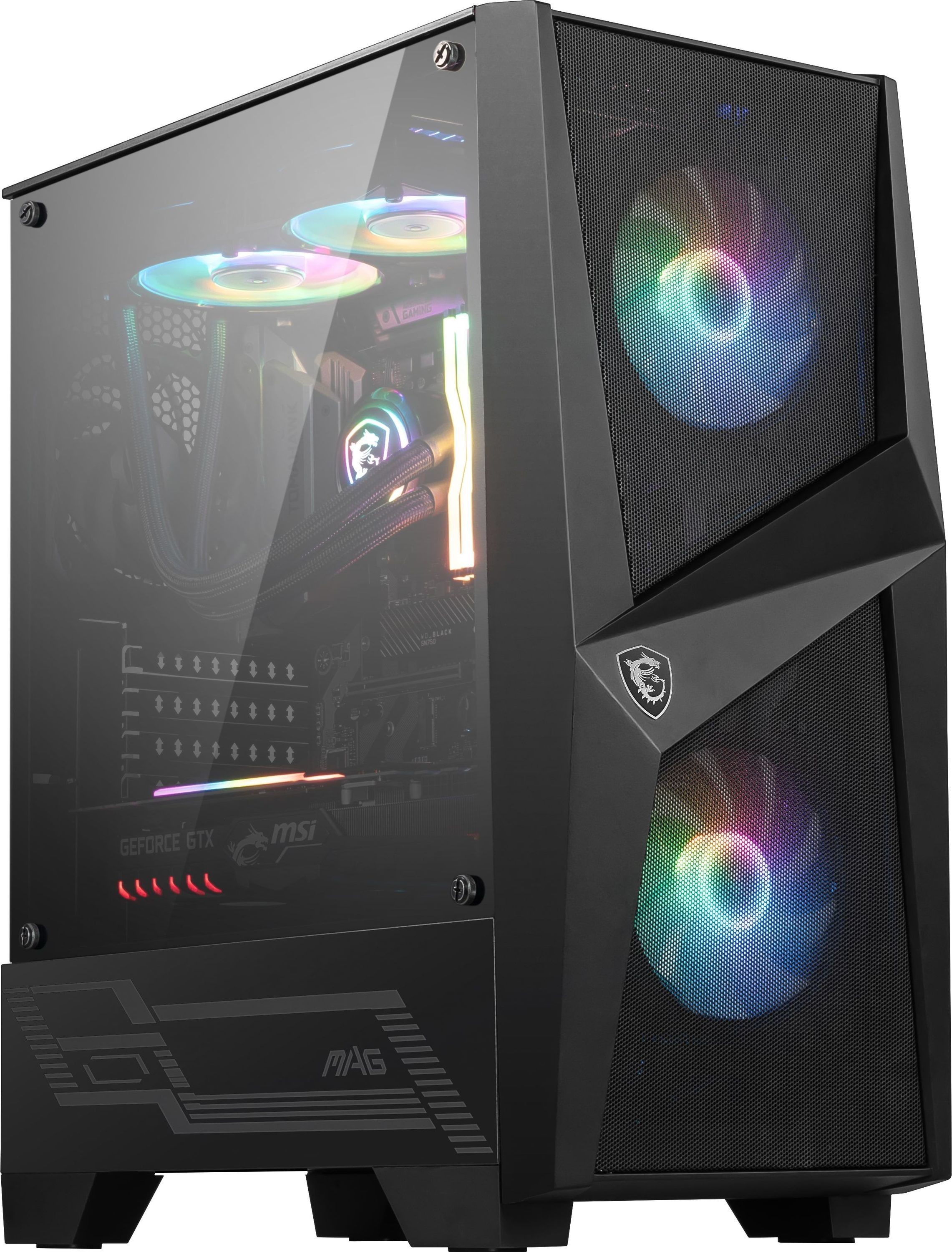 MAG FORCE 100R - Tour Midi - Noir - RGB - Verre trempé