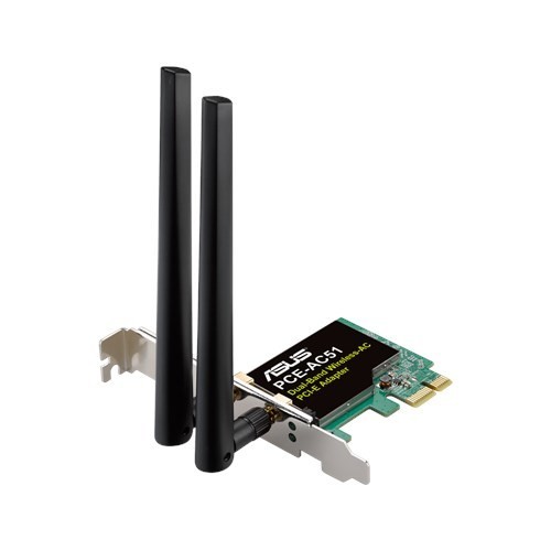 Adaptateur PCIe Double Dande Wifi-AC PCE-AC51 Asus