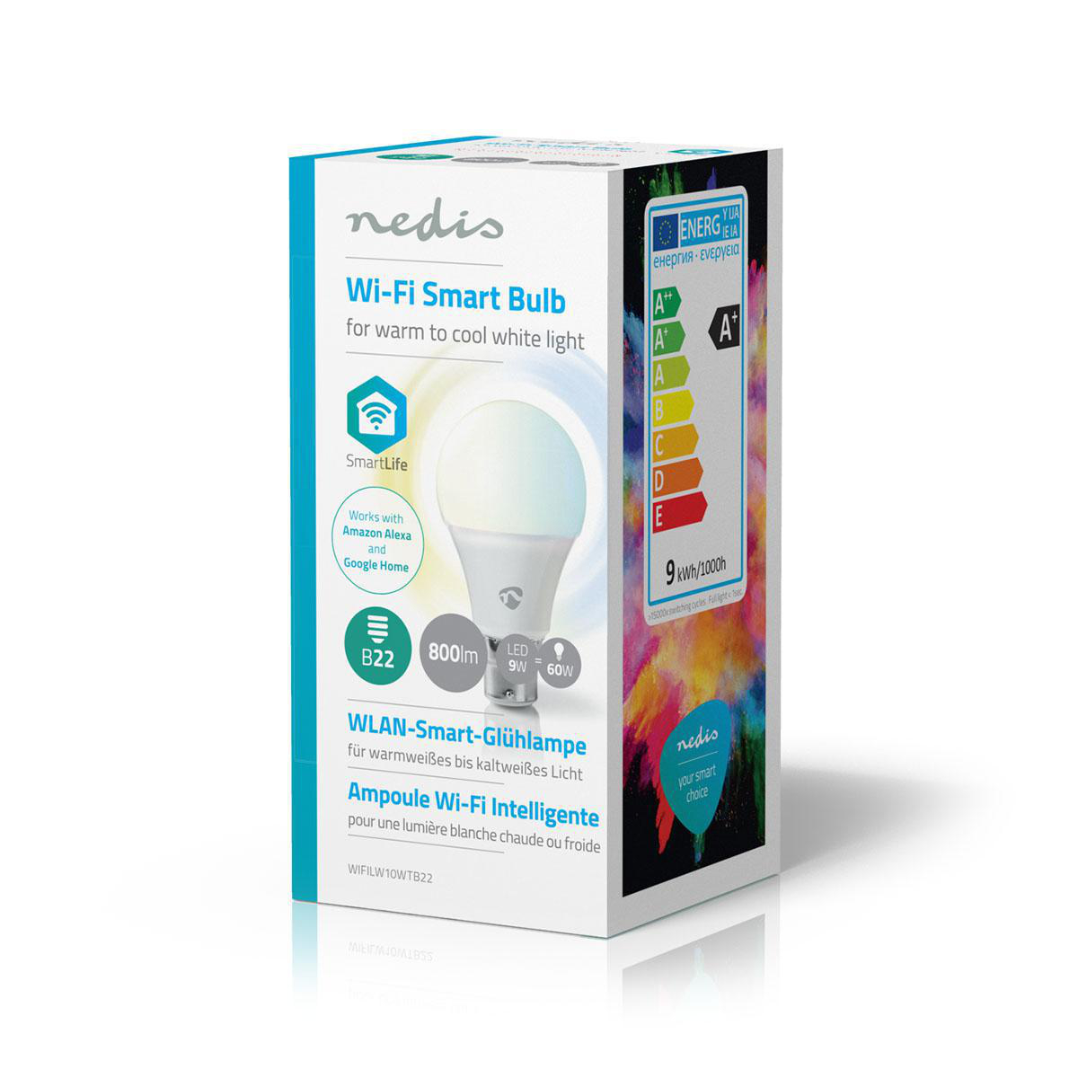 ampoule led intelligente wi fi blanc chaud a blanc froid