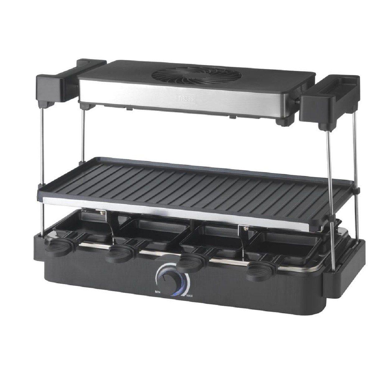 Appereil multi-grill de table avec hotte 12000w