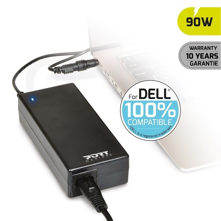 Chargeur / alimentation  pour 100% Compatible  DELL - 90 W - EU=