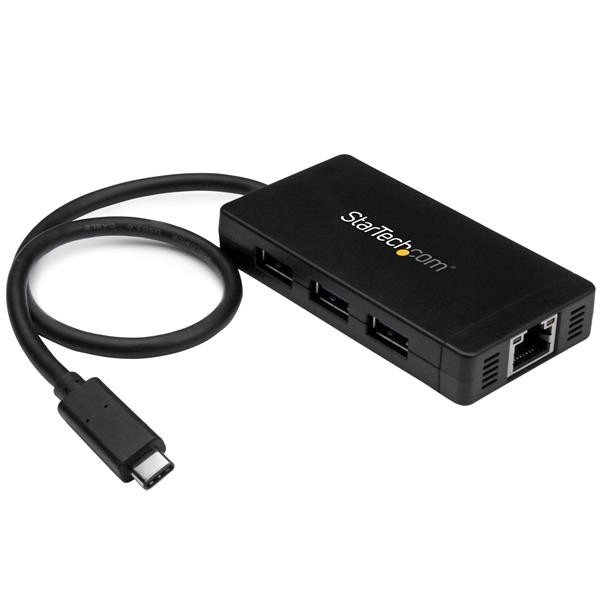 Hub USB-C à 3 ports avec Gigabit Ethernet StarTech