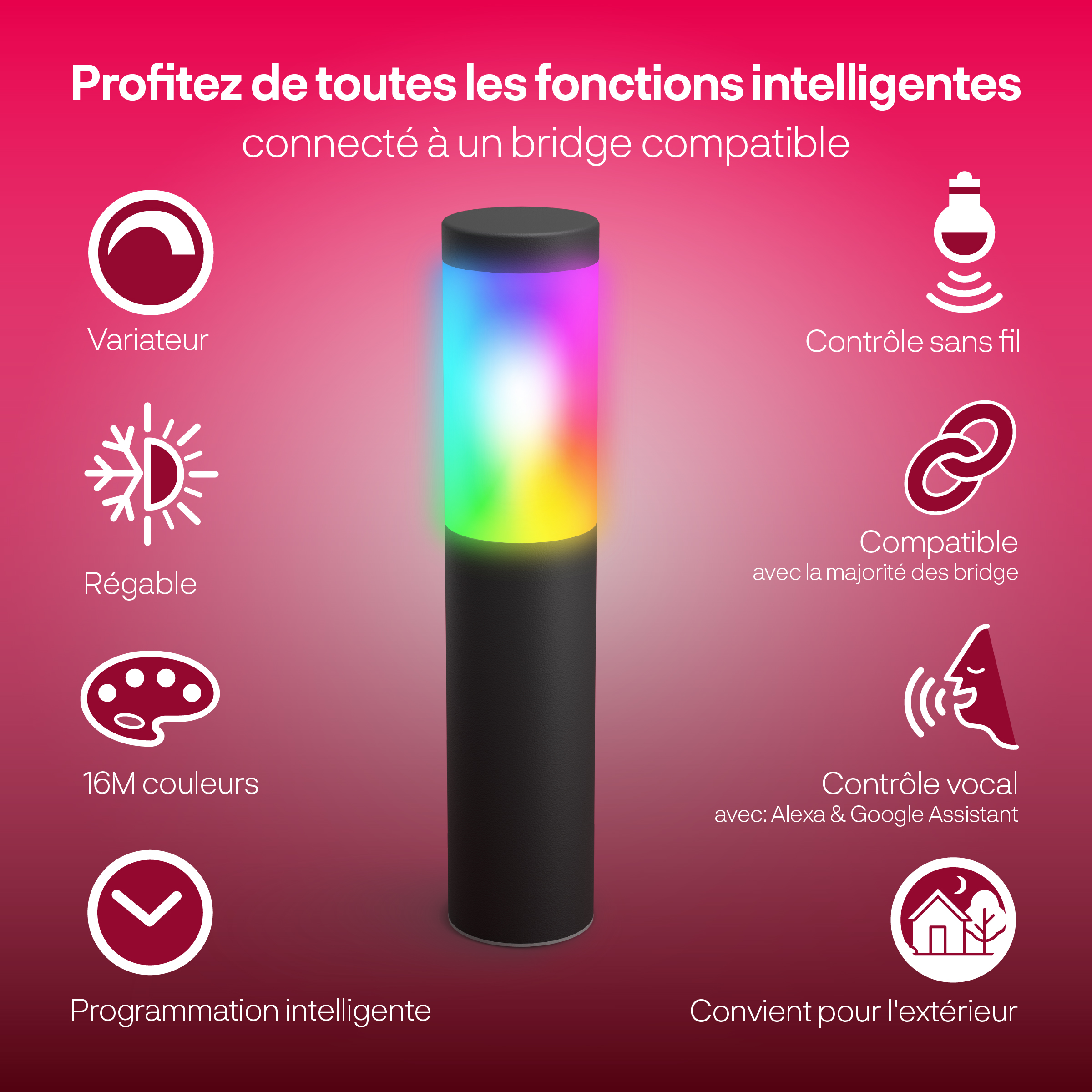 Outdoor Smart Pedestal Light Colour - Pack Extension