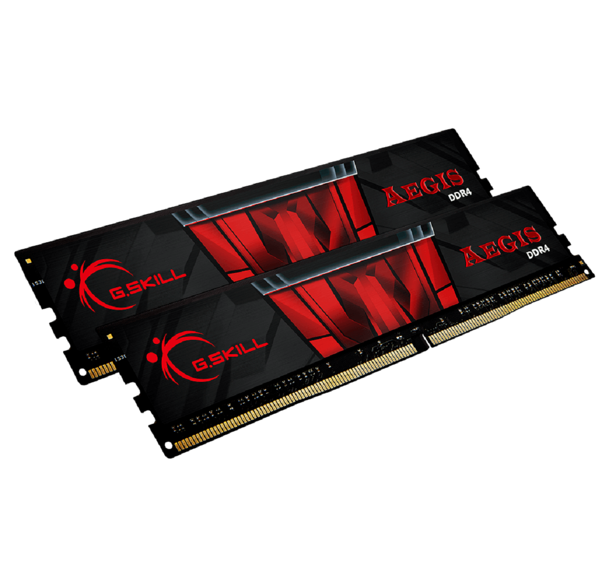 Aegis - 2 x 8 Go - DDR4 3000 MHz - Noir/Rouge