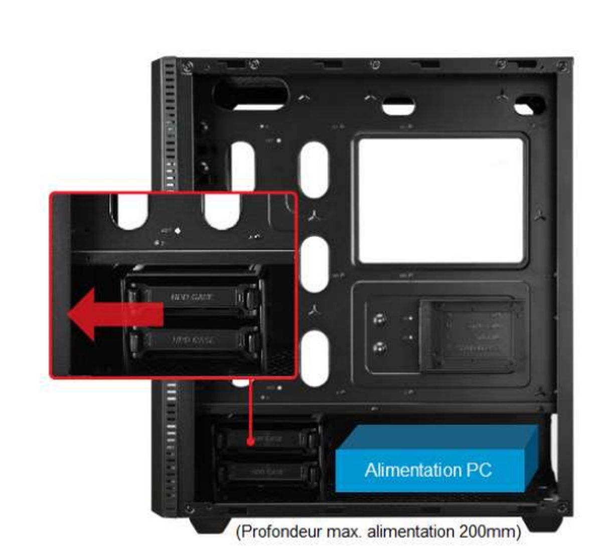 Boitier PC – E-ATX MAKASHI II MKT50 noir