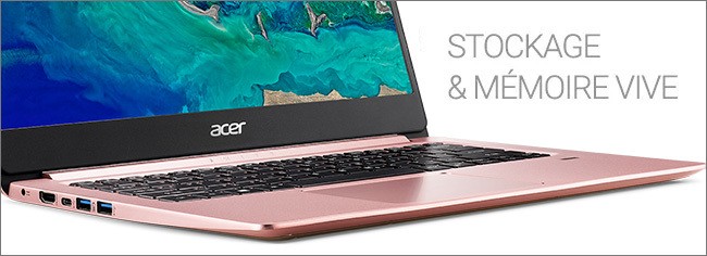 Acer Swift 1 - Stockage