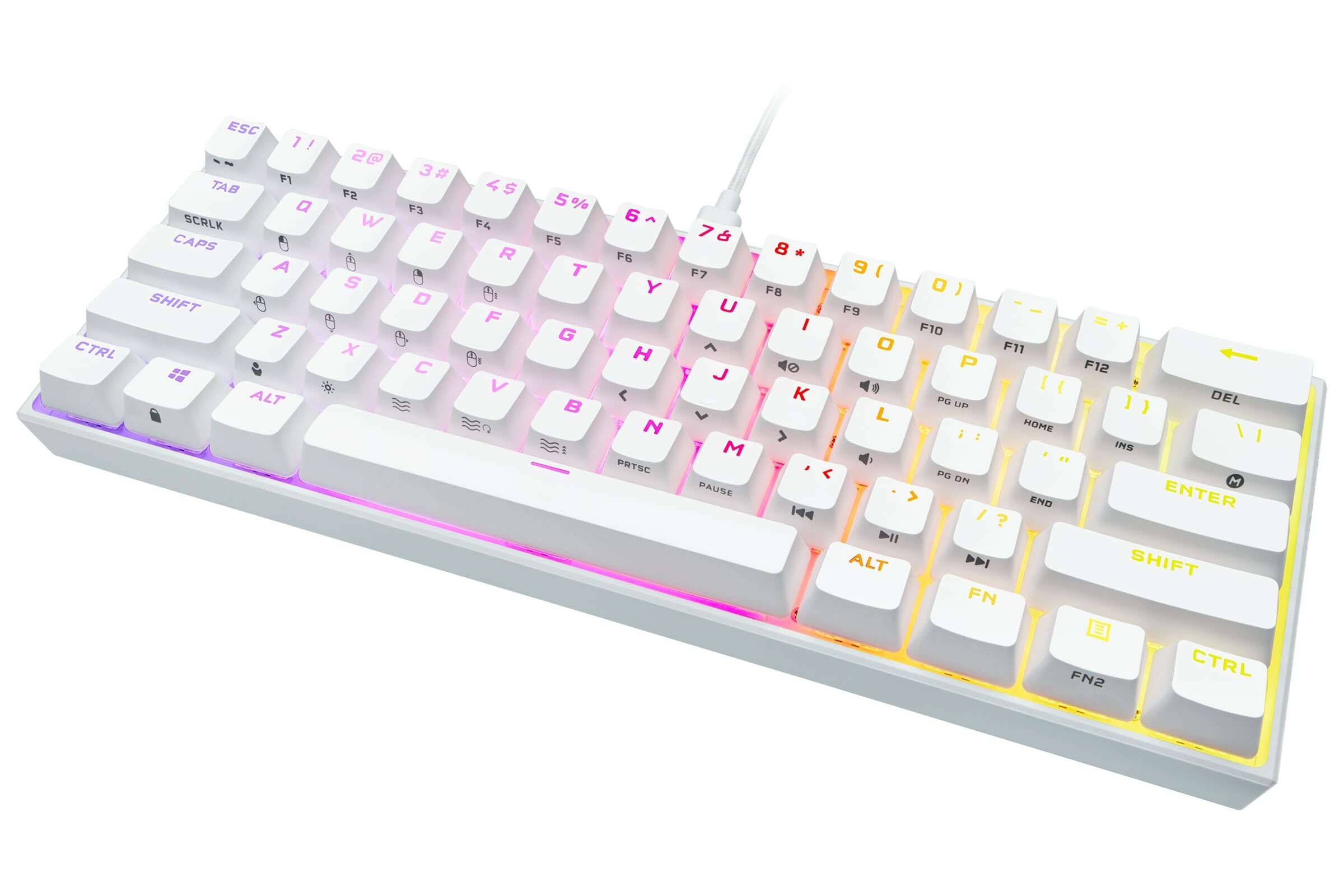 Clavier-de-jeu-mcanique -Backlit-RGB-LED-CHERRY-MX-Red,-Blanc