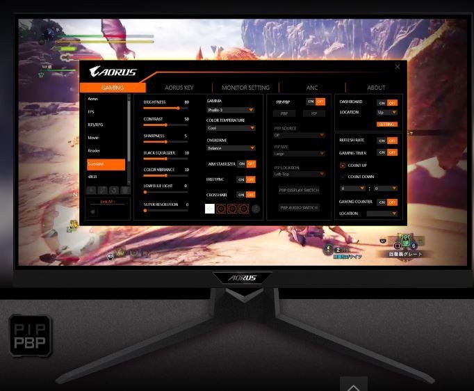 Gigabyte Gigaoctet Aorus FI27Q-P