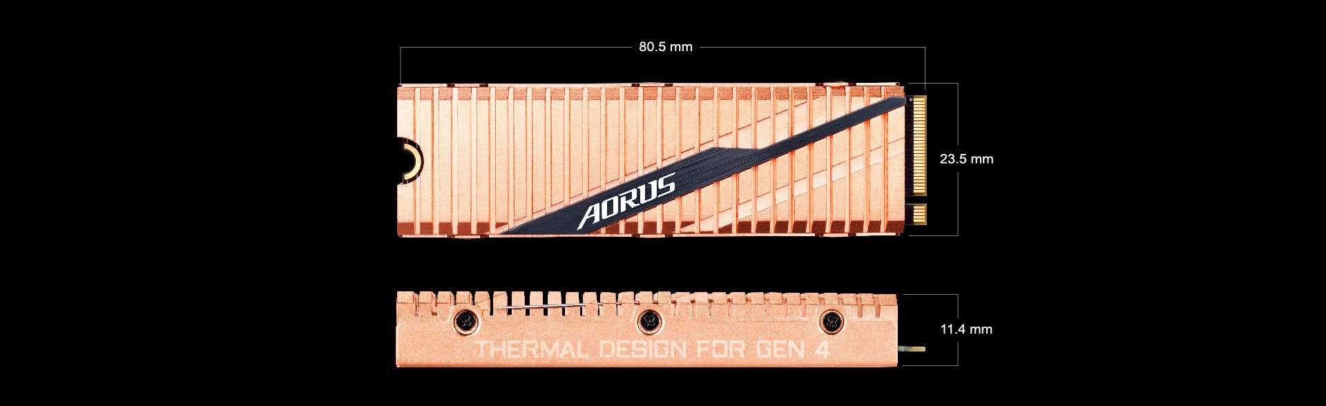 AORUS Gen4 - 500 Go - M.2 2280 - PCI-Express 4.0 x4, NVMe 1.3