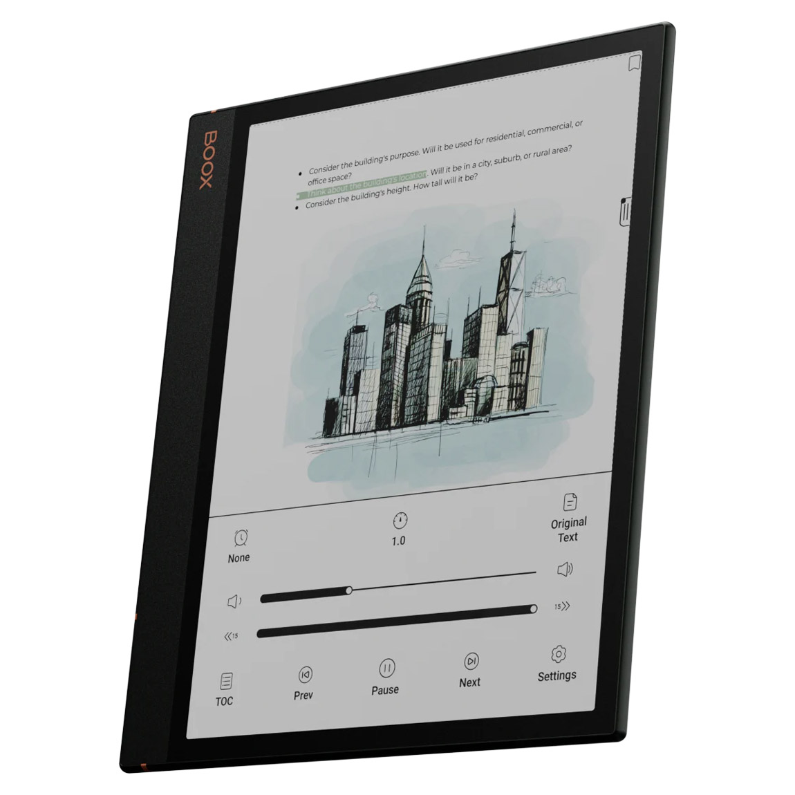 Boox Note Air3 C - Liseuse - Rue du Commerce - inactif