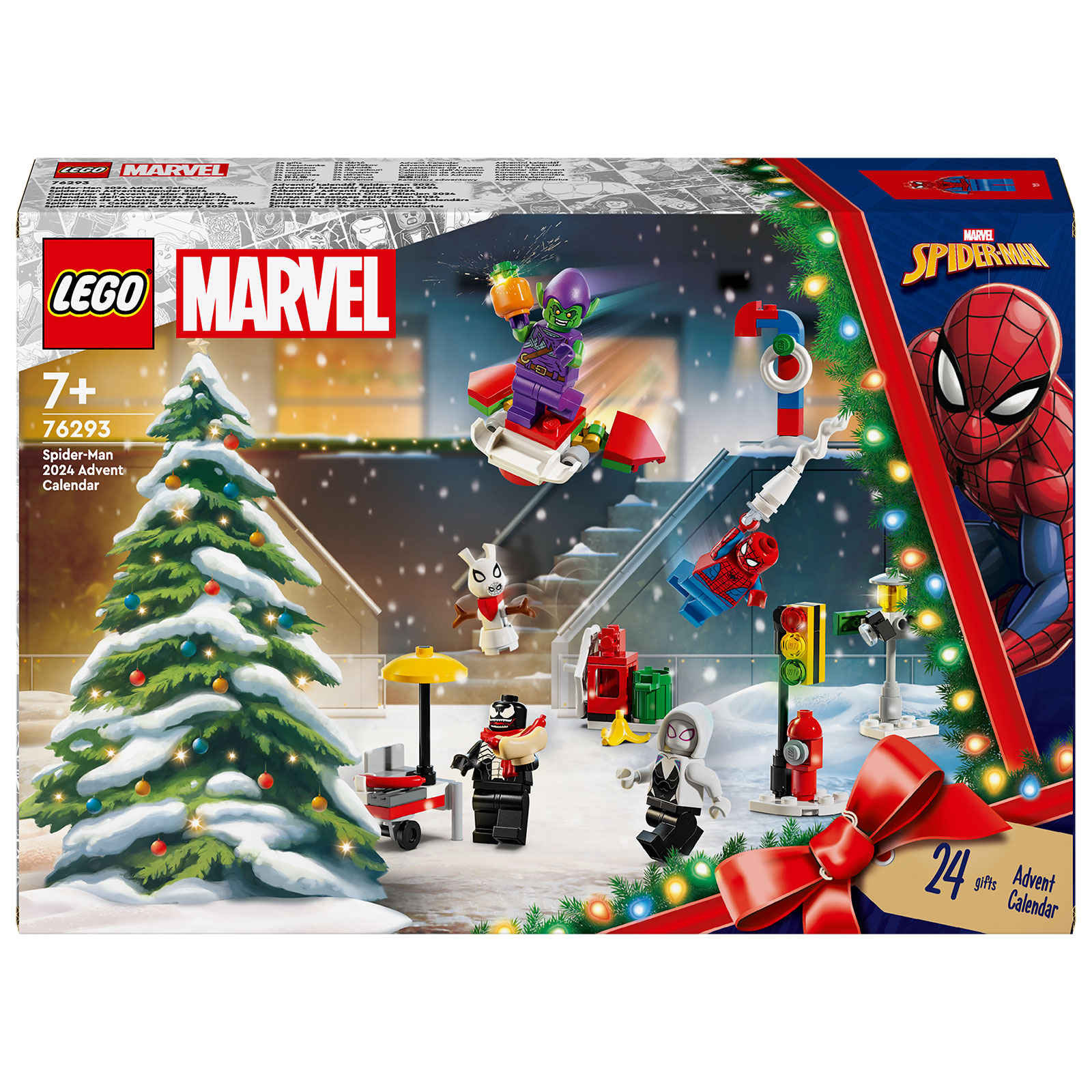 Calendrier De L'Avent Avengers 2023 - 24 Figurines Super-héros (Spiderman, Iron Man, Etc.) - Enfant