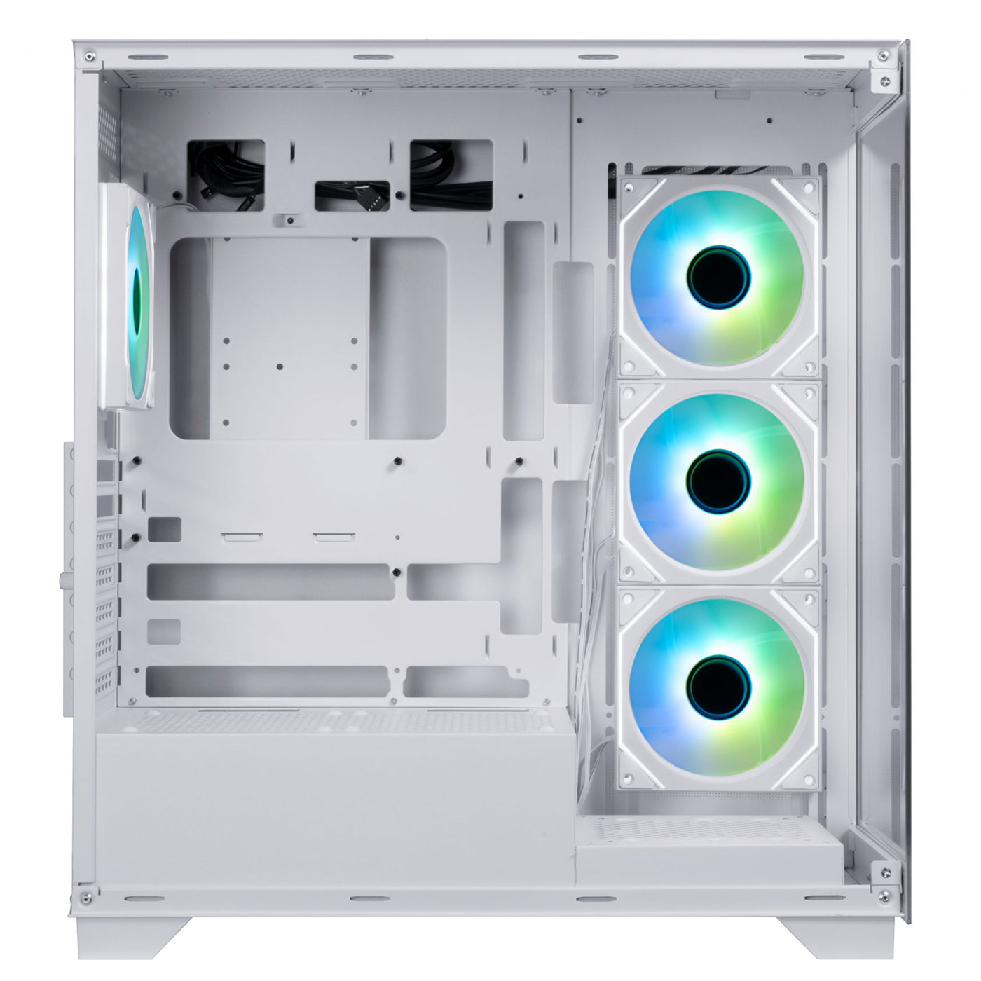 Boîtier PC Bitfenix Cube AL118 Blanc – Avec 4 Ventilateurs ARGB Et Vitres Trempées
