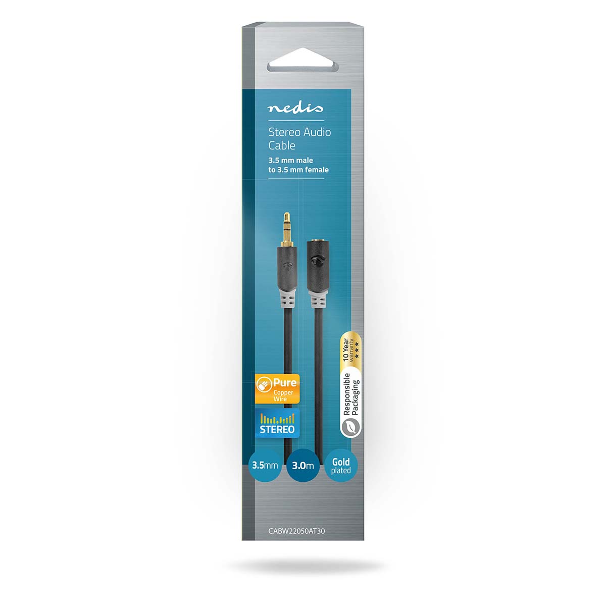 Rallonge Jack 3.5 Male Femelle Câble Extension 10m Multisound - Jack 3,5mm Mono M/F - Pour Dissuadeur Acoustique Oiseaux Rallonge Exterieure étanche 10m