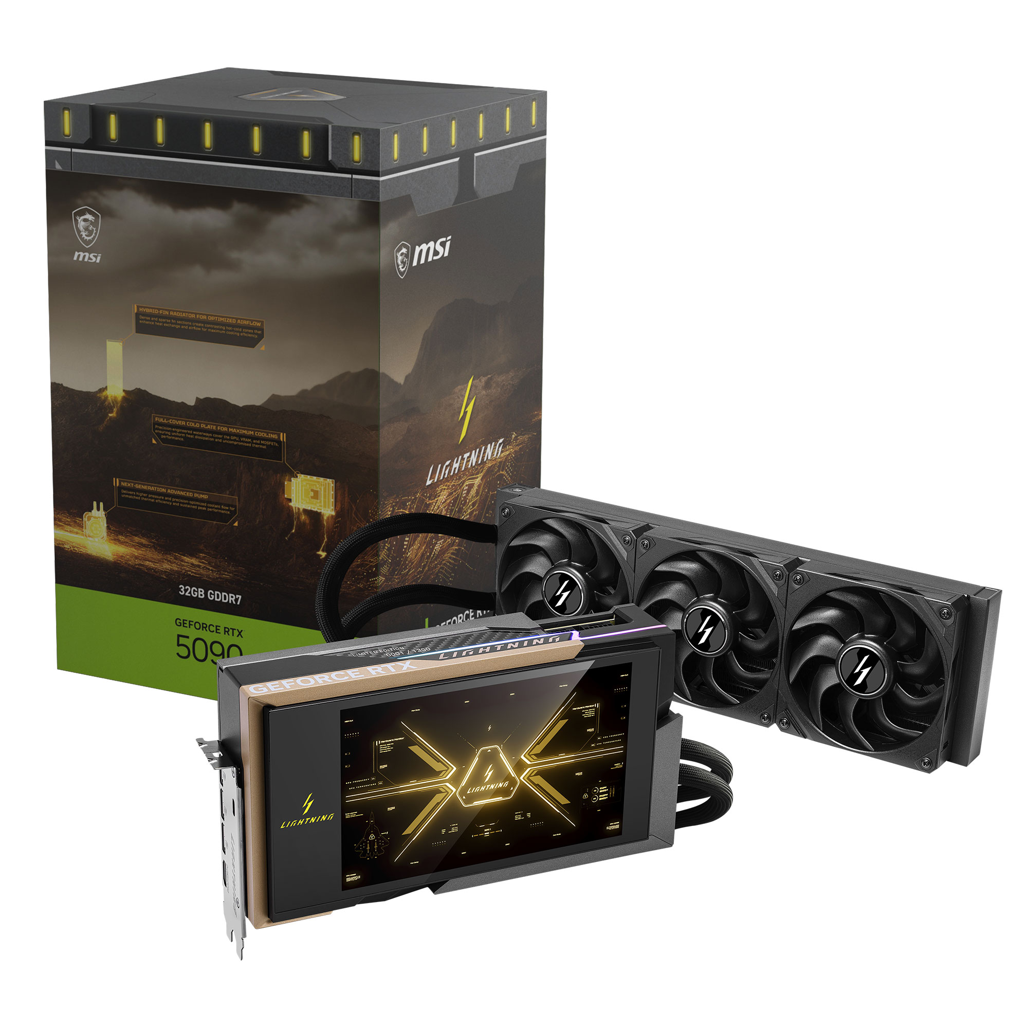 MSI GeForce RTX 5090 32G LIGHTNING Z - Edition Limitée - Carte ...