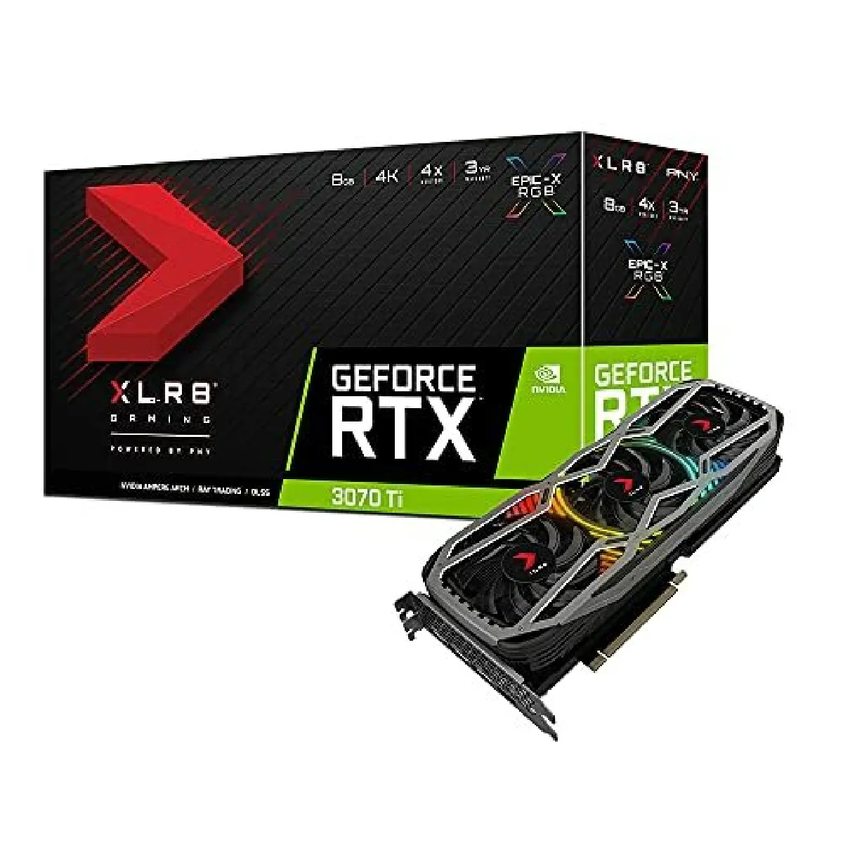 GeForce RTX 3070 Ti 8Go GDDR6 GeForce RTX 3070 Ti 8Go GDDR6 XLR8 Gaming REVEL EPIC-X RGB Triple Fan 3xDP HDMI