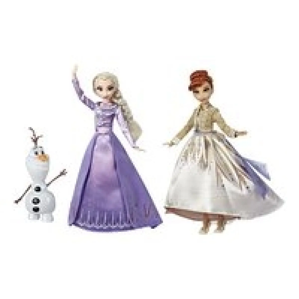 Poupées Anna Elsa Et Olaf - La Reine Des Neiges 2