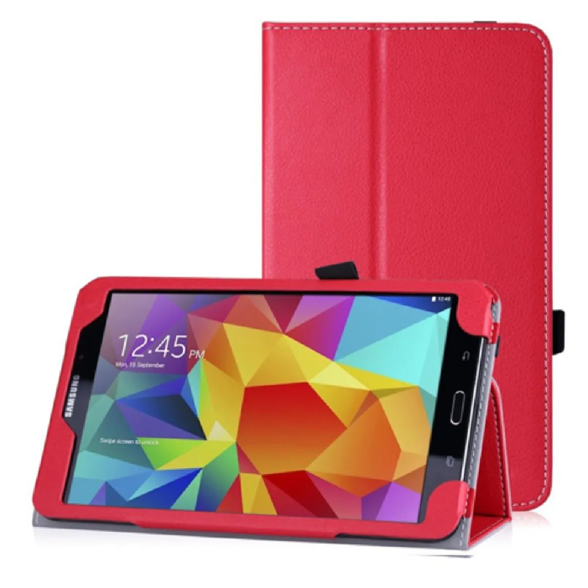 Etui stand S1 pour Samsung Galaxy Tab 8.0 T330- rouge