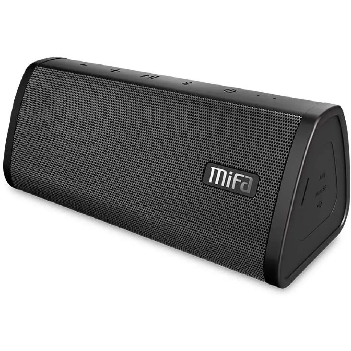 Enceinte Bluetooth 10W, MIFA A10 Haut Parleur Portable Bluetooth 4,2, Technologie TWS & DSP, IP45 Étanche et Anti-Poussière,Entrée Audio 3,5 mm, Port Micro SD et Microphone Intégré(Noir)