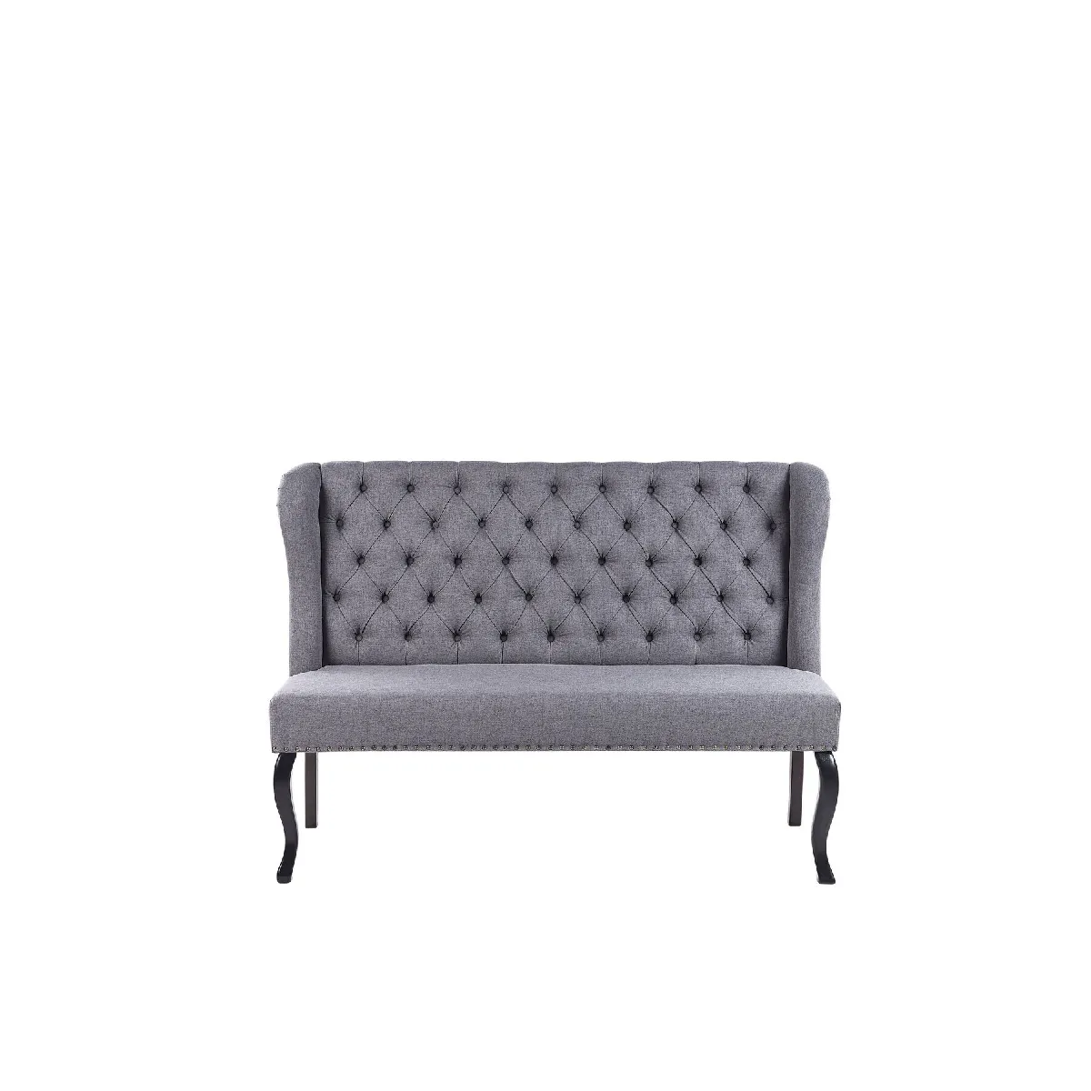 Canapé banquette 2 places en tissu gris foncé TORSBY