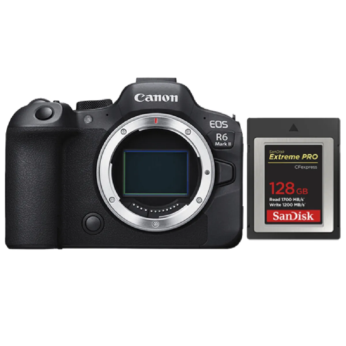 Appareil photo Canon R6 II+Carte SanDisk 128 Go Extreme Pro CF CFexpress Type B