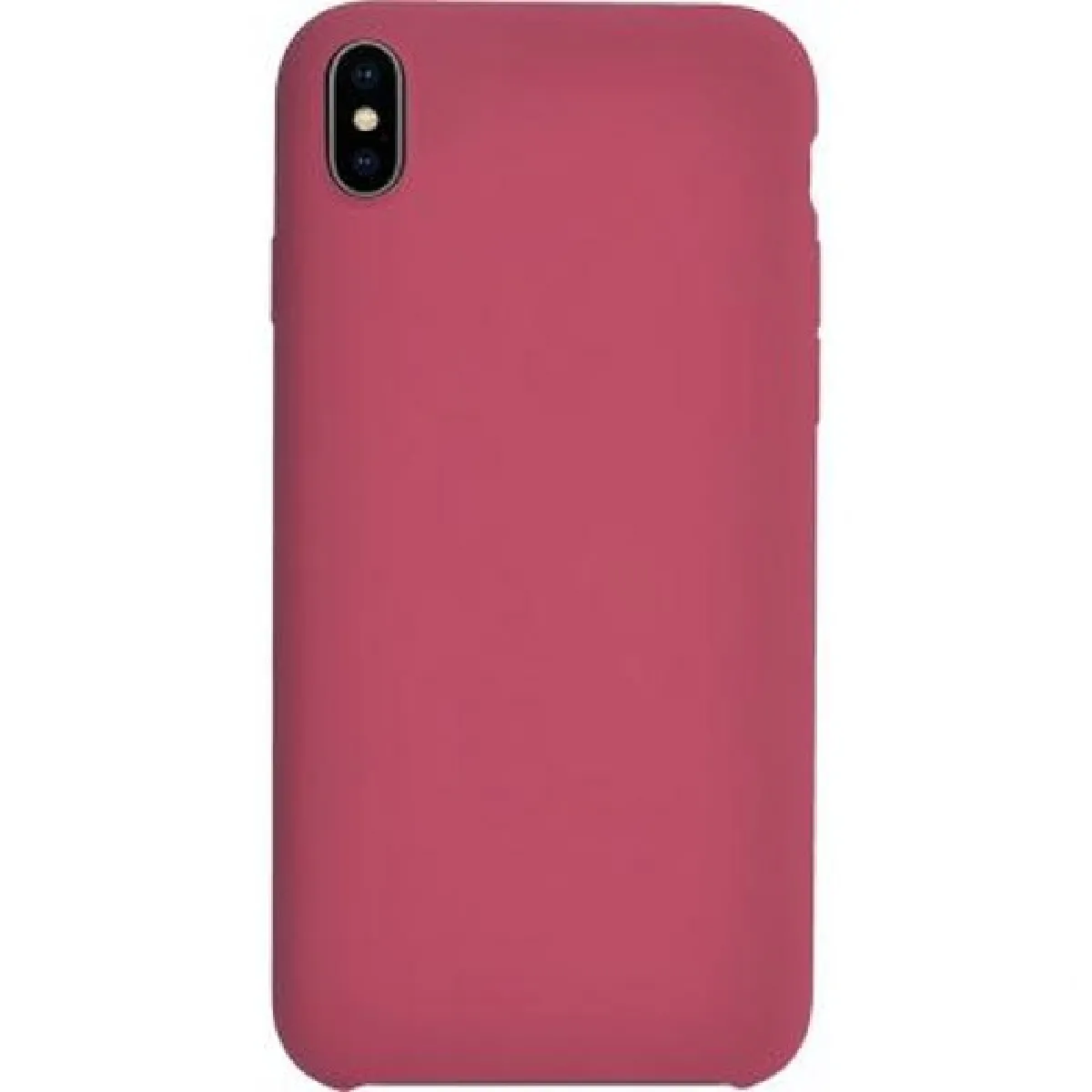 BigBen Connected Coque pour iPhone XS Max Rigide Soft Touch en Silicone Rouge