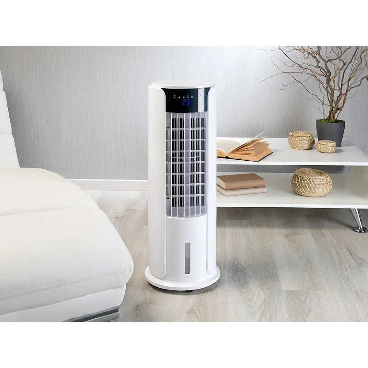 Ventilateur colonne avec rafraîchisseur d'air et humidificateur VT-520 - 60W