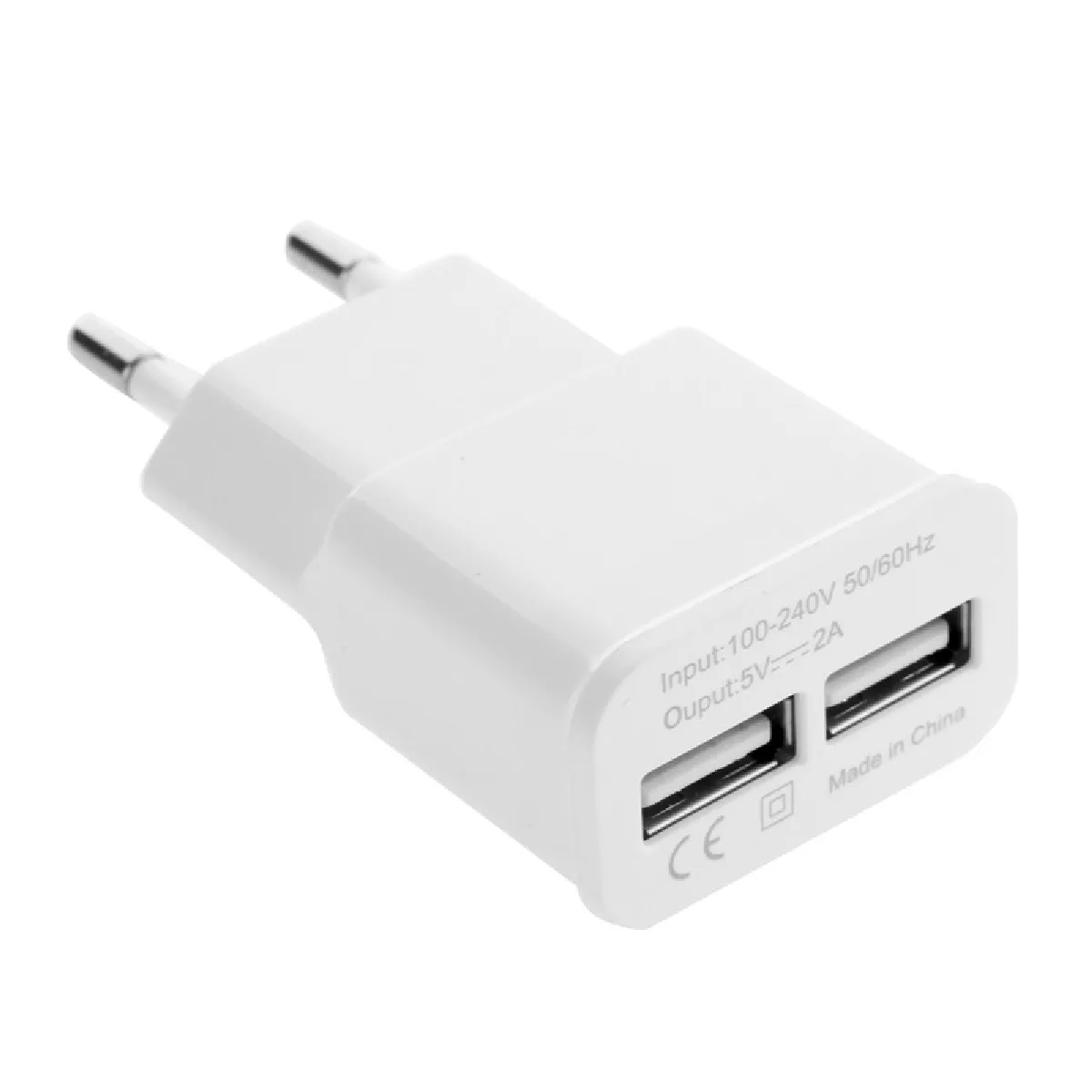 Pour Samsung Galaxy S5 / S4 / Note 4 / Note 8.0 5V 2A UE Plug Double USB Chargeur Adaptateur