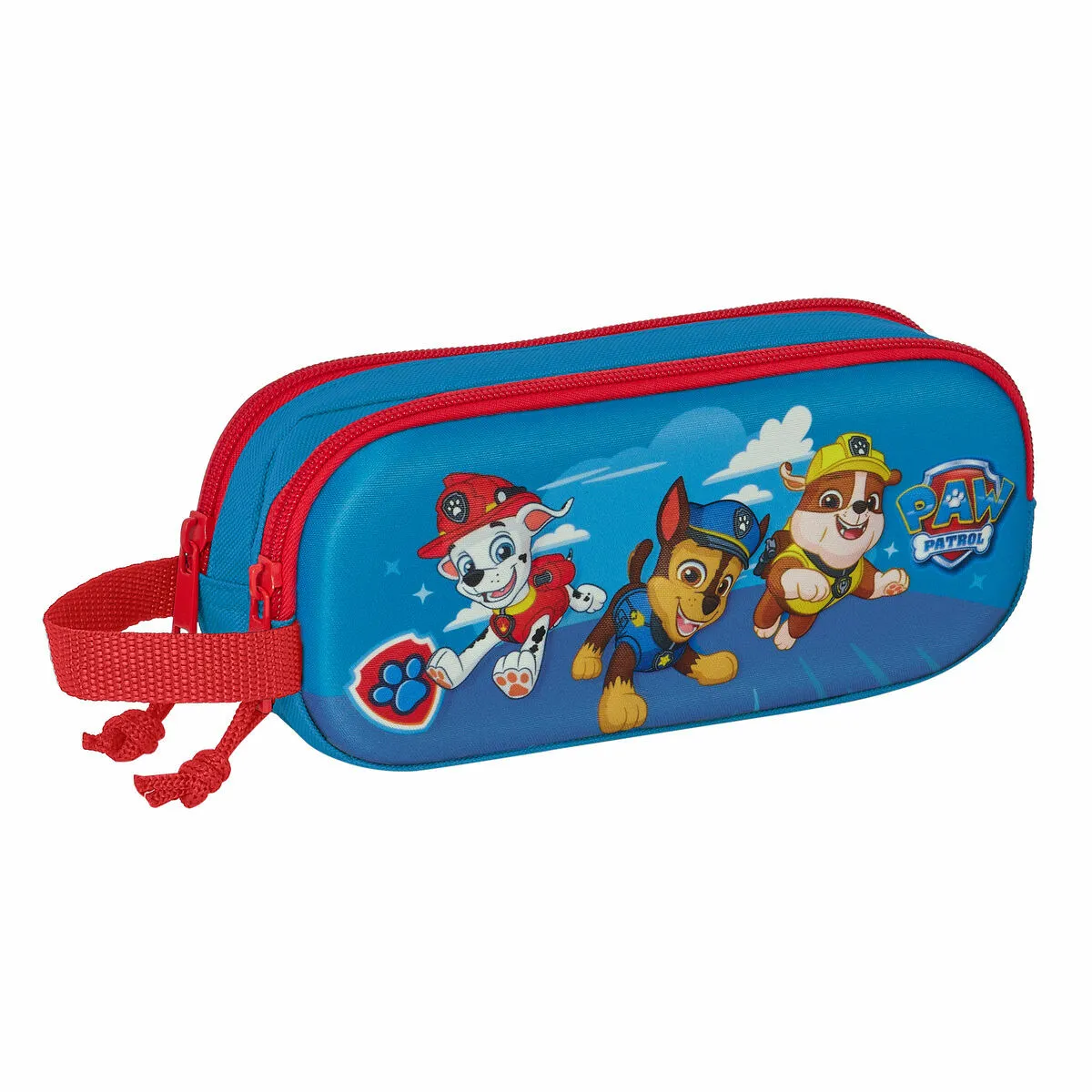 Trousse Fourre-Tout Double The Paw Patrol 3D Bleu 21 x 8 x 6 cm