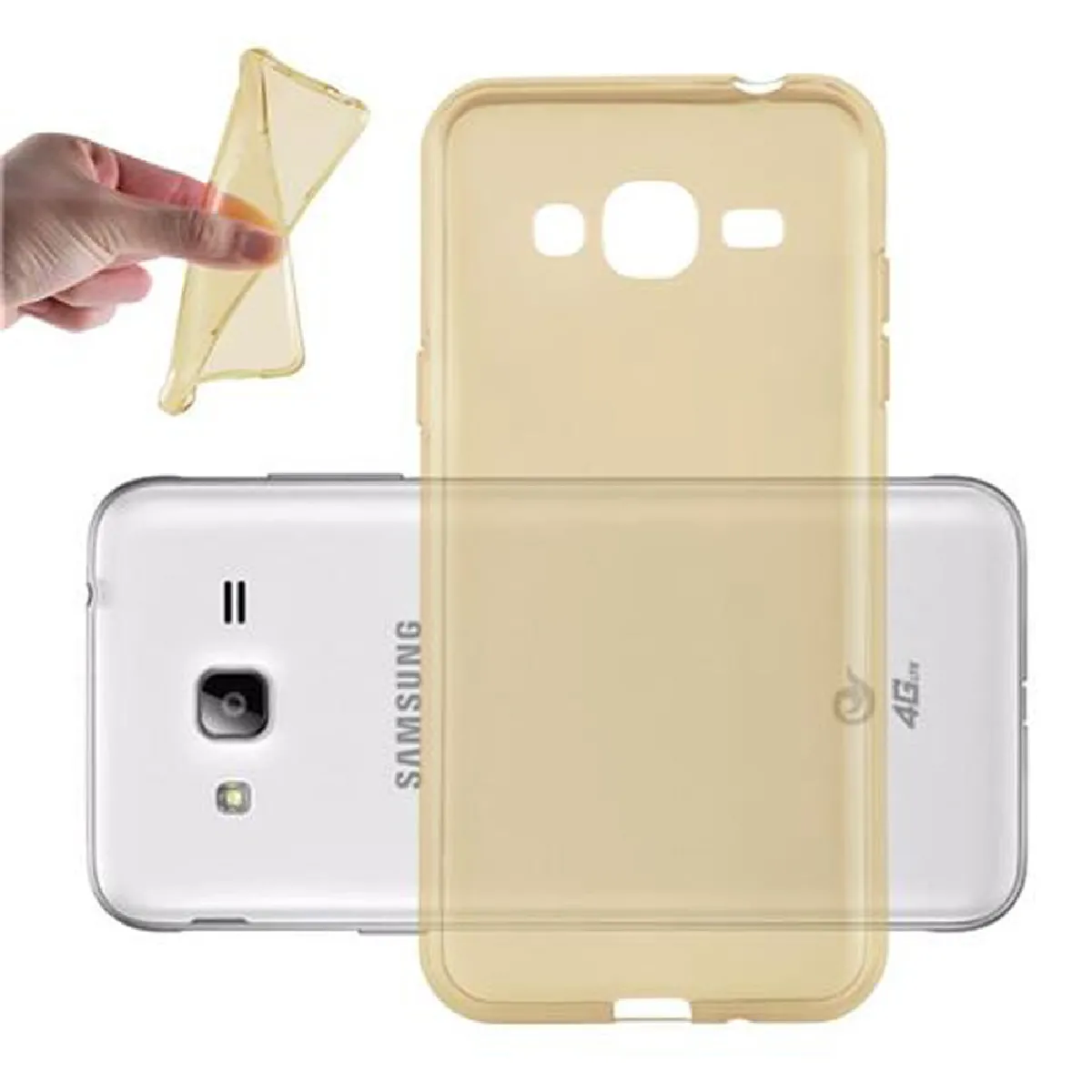 Coque Samsung Galaxy J3 2016 Etui en Or