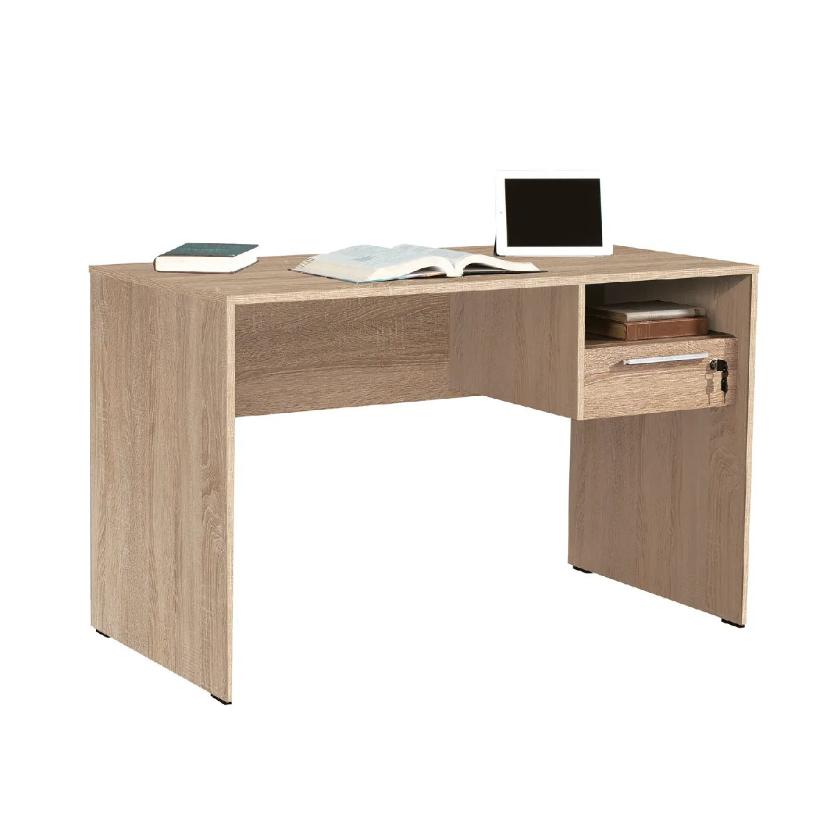 Bureau coloris Chêne Cambrian - longueur 120 x profondeur 60 cm