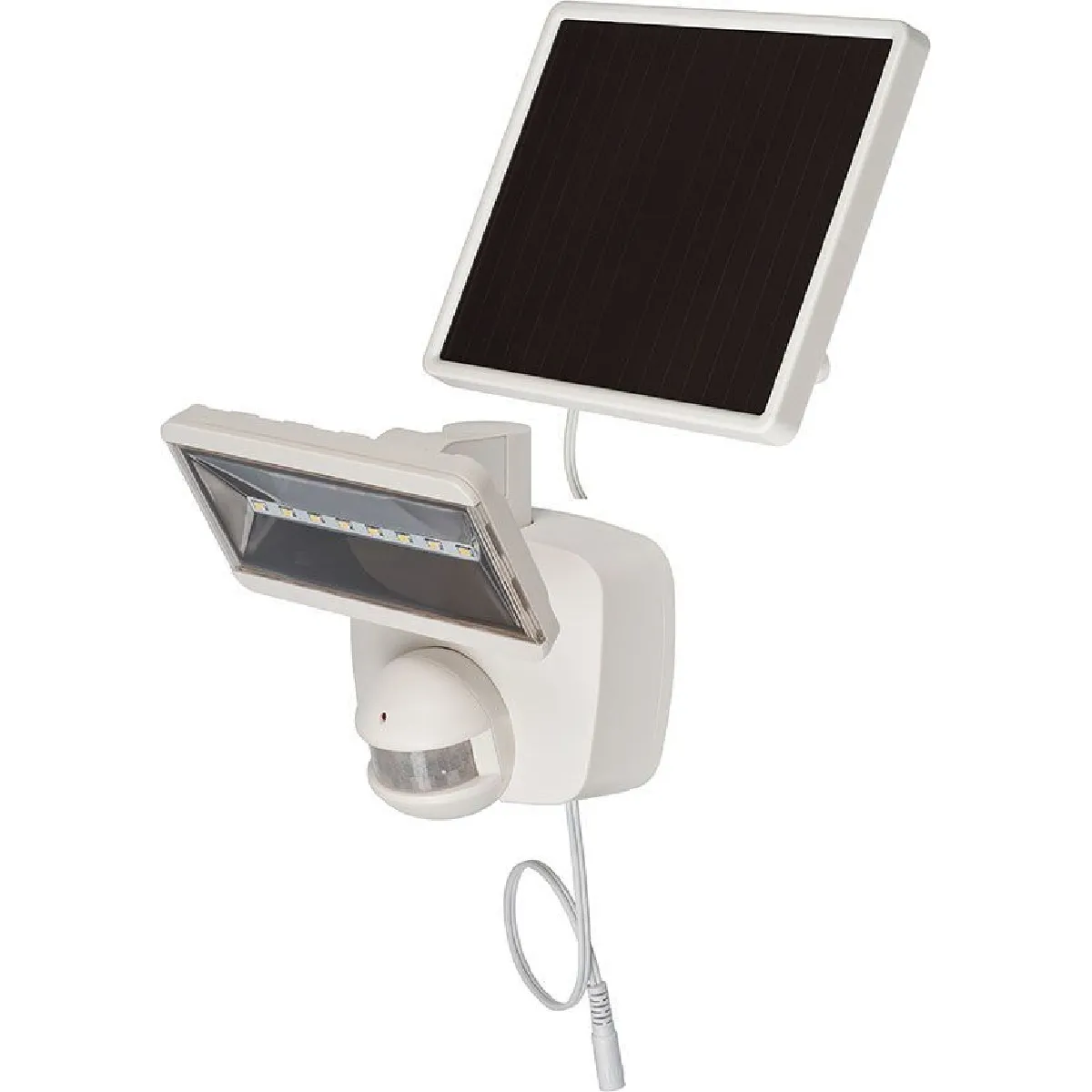 Brennenstuhl Lampe LED solaire SOL 80 plus IP44 avec détecteur de mouvements infrarouge blanc