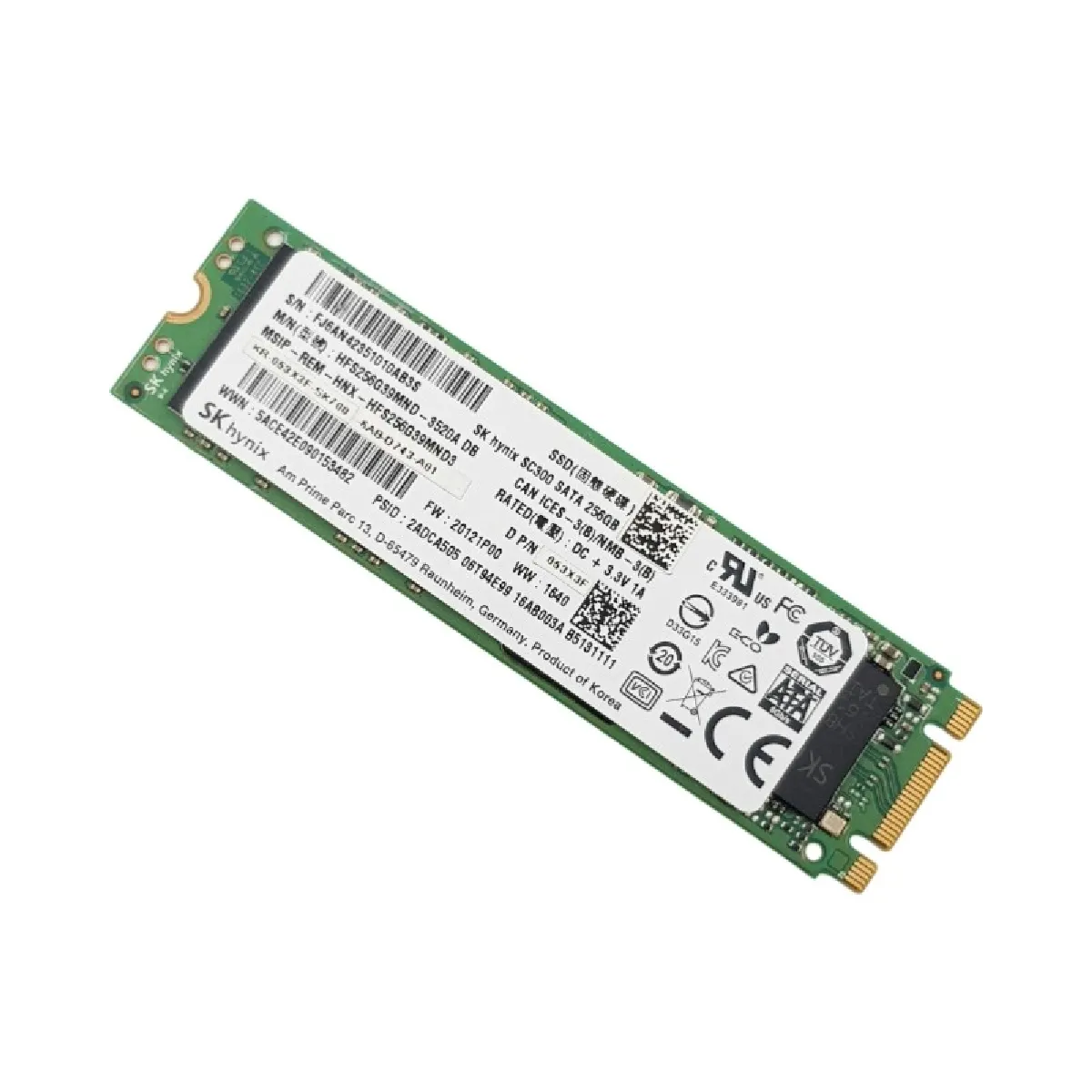 256Go SK Hynix SC300 HFS256G39MND-3520A SSD SATA M.2 2280 M+B 053X3F