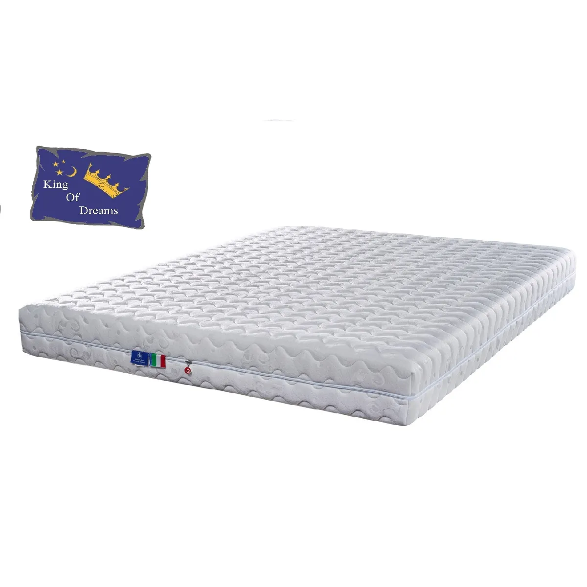 Matelas 160x190 pour Sommier Electrique ou Mécanique TPR - Mousse Poli Lattex - 20 cm Déhoussable - Soutien Ferme + Protège Matelas OFFERT 160 190 Pink