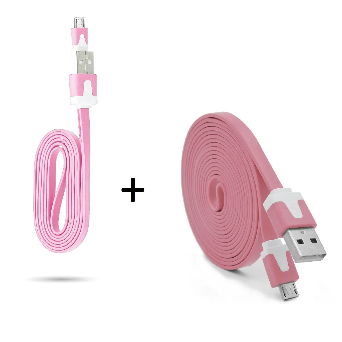 Pack Chargeur pour HUAWEI MediaPad M3 Smartphone Micro USB (Cable Noodle 3m + Cable Noodle 1m) Android