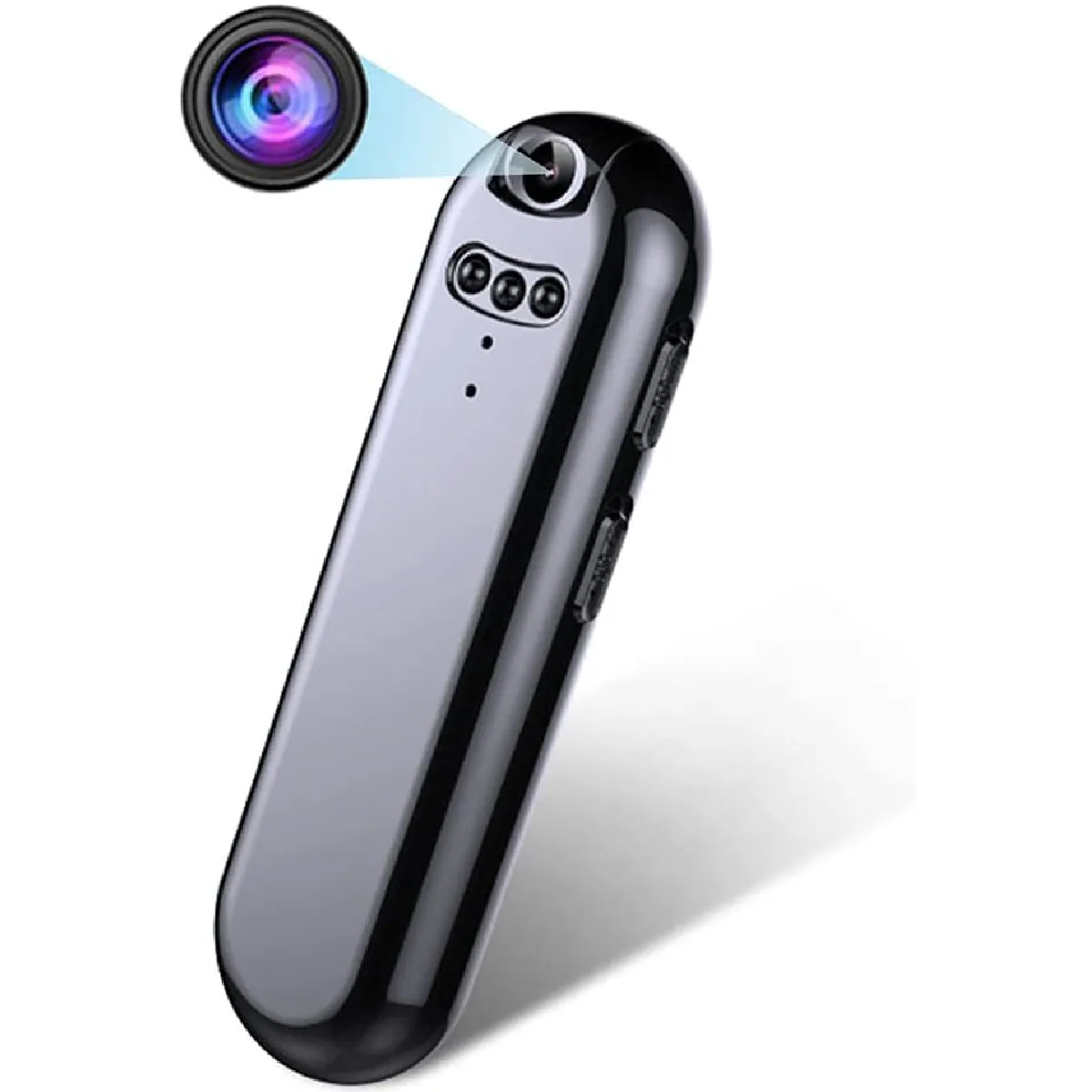 Full HD 1080P Mini Caméra Portable Caméra De Surveillance,avec Vision Nocturne Enregistrement en Boucle La Maison Cachée Caméra Espion,150° Grand Angle Intelligente Compacte Caméra- 128gb(Noir)