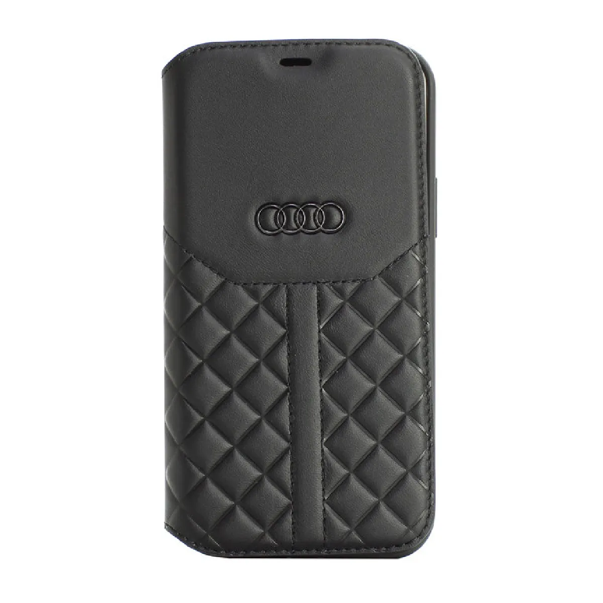 Audi Etui pour iPhone 12 Mini -noir Q8 Série cuir véritable