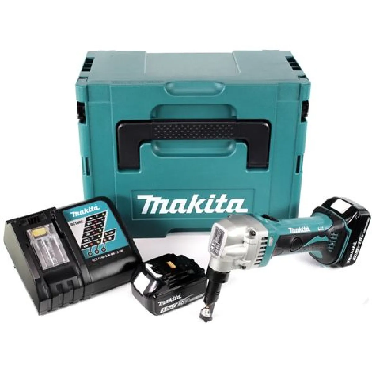 Makita - Grignoteuse à batterie 18V 3,0Ah Li-Ion avec coffret - DJN161RFJ