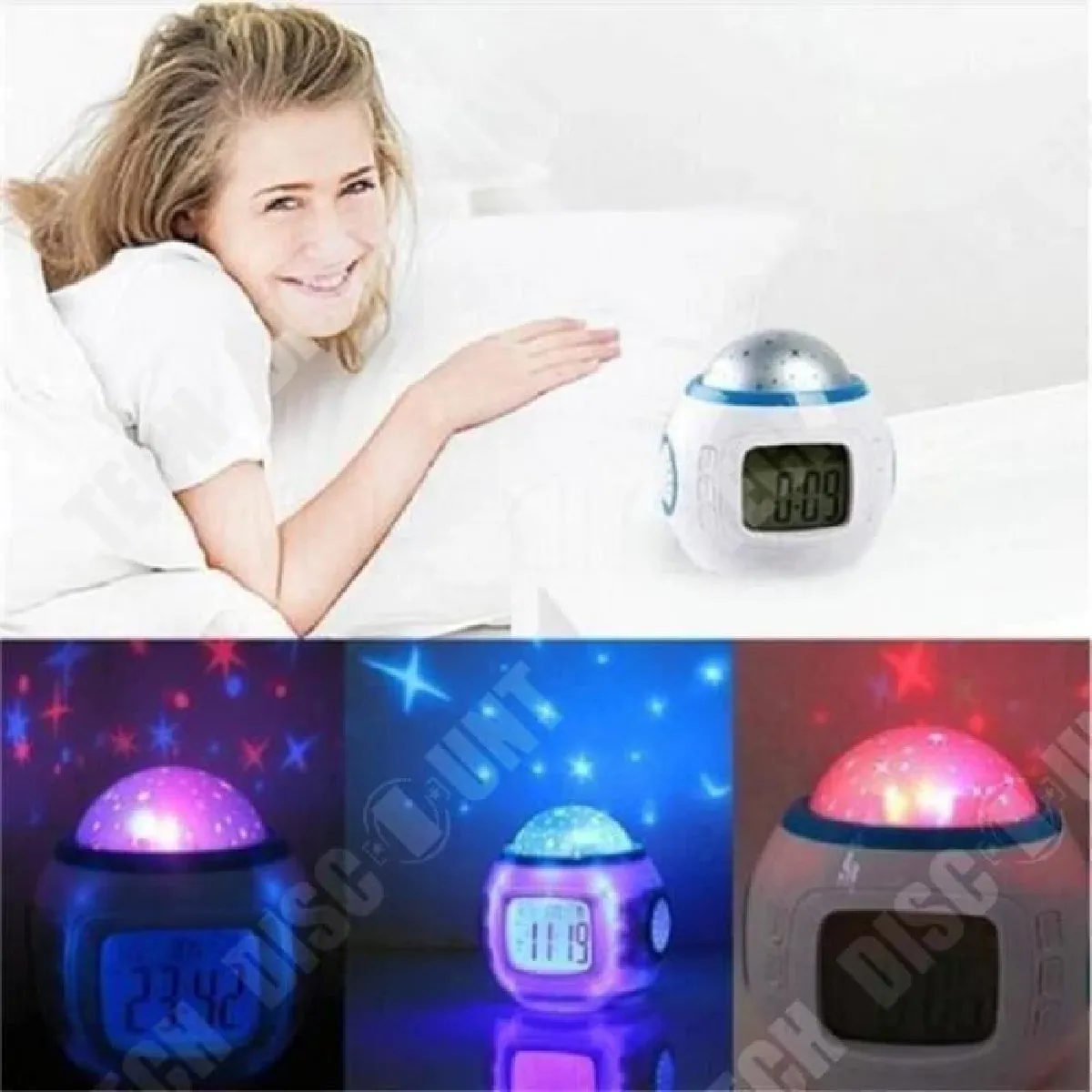 TD® Horloges Réveil Lumineux LED -Multifonction Enfant - Décoration Accessoire de maison