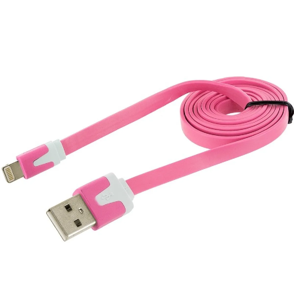 Cable Noodle Chargeur Usb IPHONE SE (ROSE PALE)