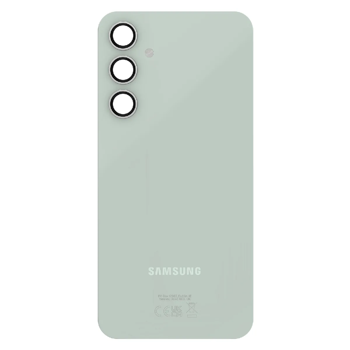 Samsung Vitre Arrière pour Samsung Galaxy S23 FE avec Lentille Caméra Original Vert Pâle