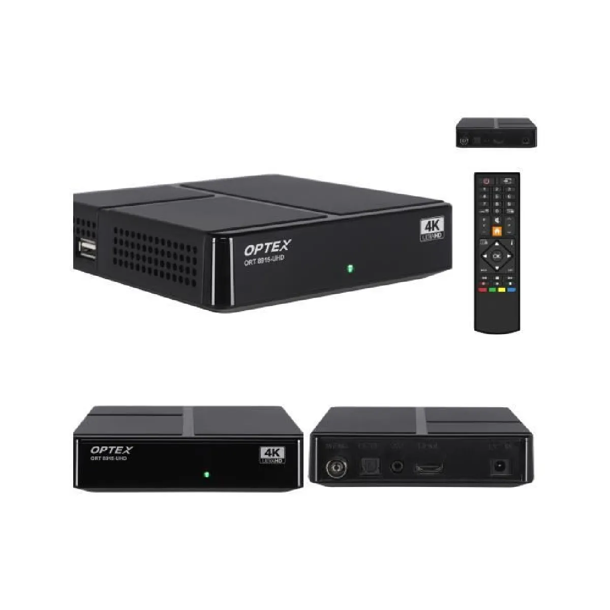 Décodeur TNT 4k BOX - DVB-T2 HEVC Réception de qualité, enregistrement programme, chaînes gratuites HAUTE QUALITE