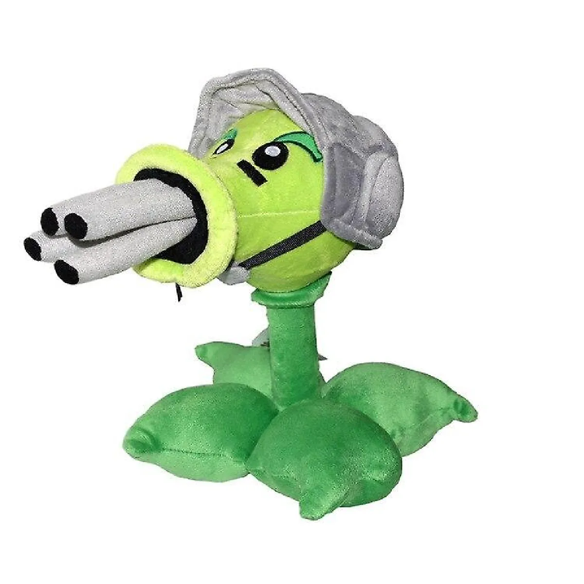 Peluche Plants vs Zombies, 2 Gatlin Toy Gun Tournesol Pumpkin Soft Fill (gris/vert)