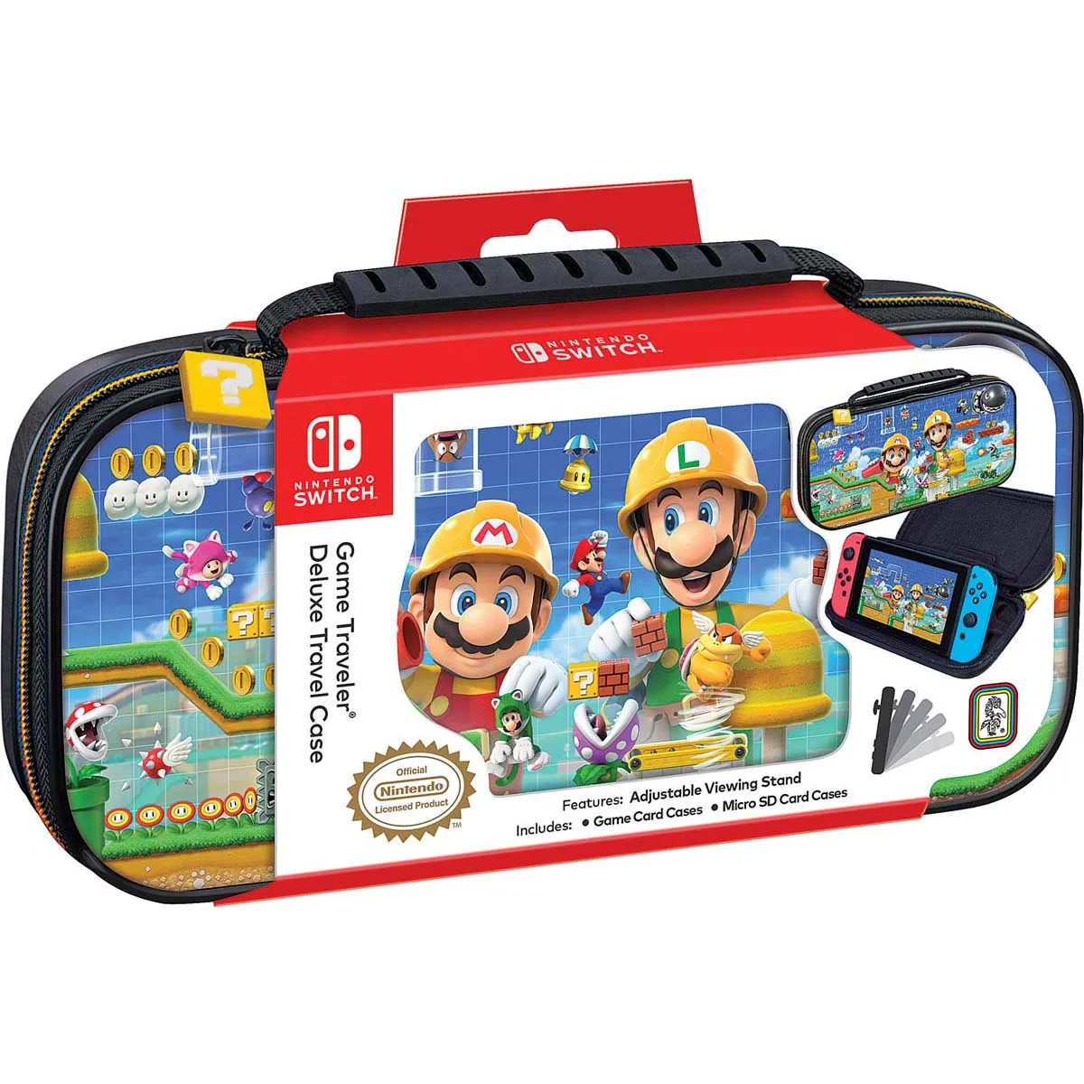 Bigben Interactive - Pochette de transport et de protection officielle Nintendo? Mario Maker, pour Nintendo Switch?